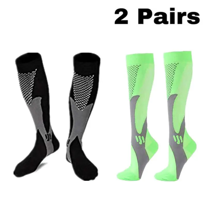 Men's Compression Socks for Athletic Performance - 30 mmHg Support for Varicose Veins, Available in Sets of 2, 3, or 4 Pairs