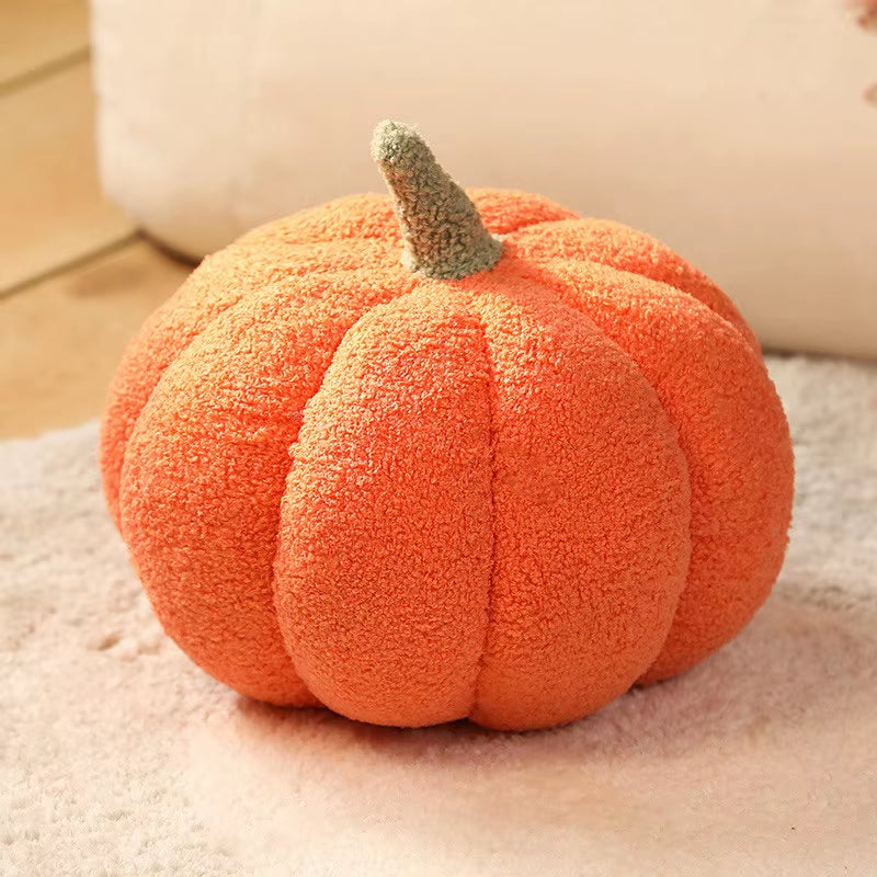 20CM Plush Pumpkin Toy - Soft Stuffed Cushion for Halloween Home Décor and Children's Gifts