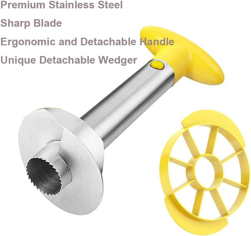 Stainless Steel Pineapple Peeler and Slicer - Efficiently Peel, Core, and Slice Fresh Pineapples