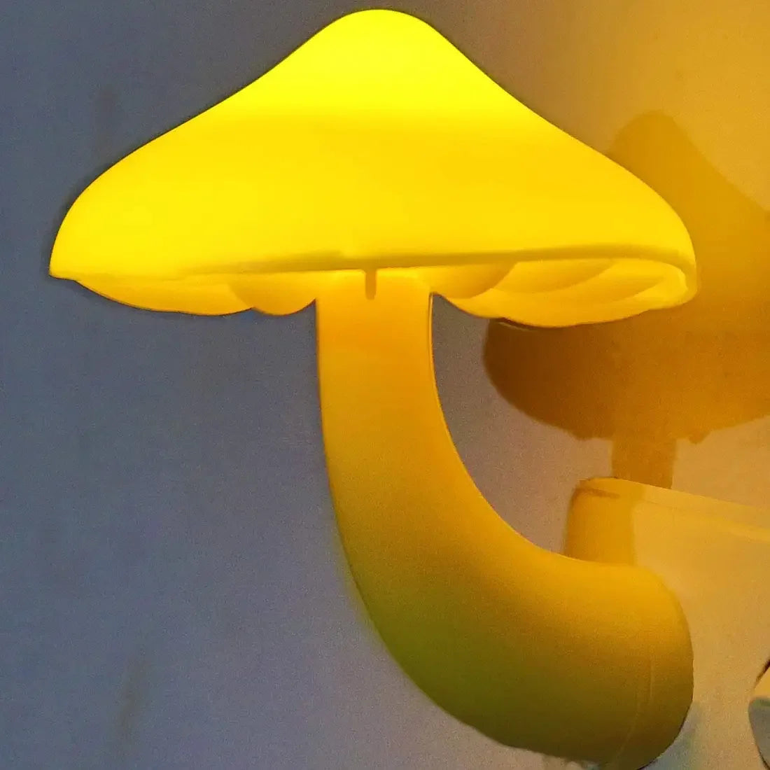 LED Night Light with Photocell Sensor - Stylish Mushroom Design for Bedrooms, Bathrooms, and Restrooms