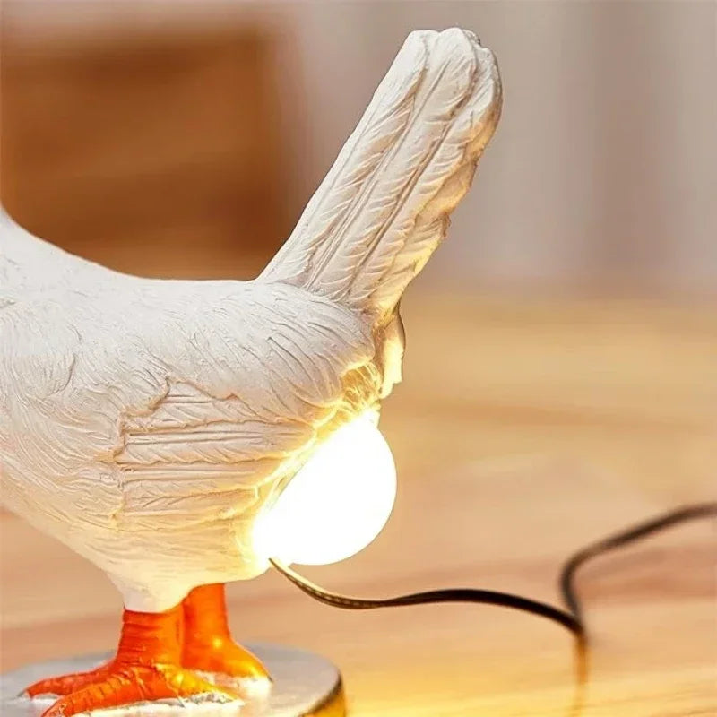 Easter-Inspired Decorative Night Light - Realistic Chicken Lamp for Home Decor and Special Occasions