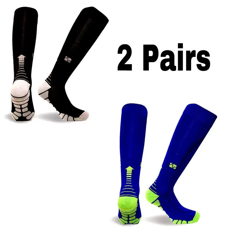 Men's Compression Socks for Athletic Performance - 30 mmHg Support for Varicose Veins, Available in Sets of 2, 3, or 4 Pairs