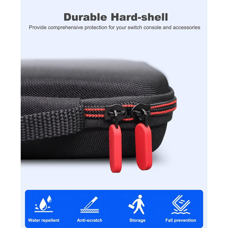 ESYWEN Hard Shell Carrying Case for Nintendo Switch 2 (2025) and Switch/Switch OLED - Protective Case for Accessories and Games
