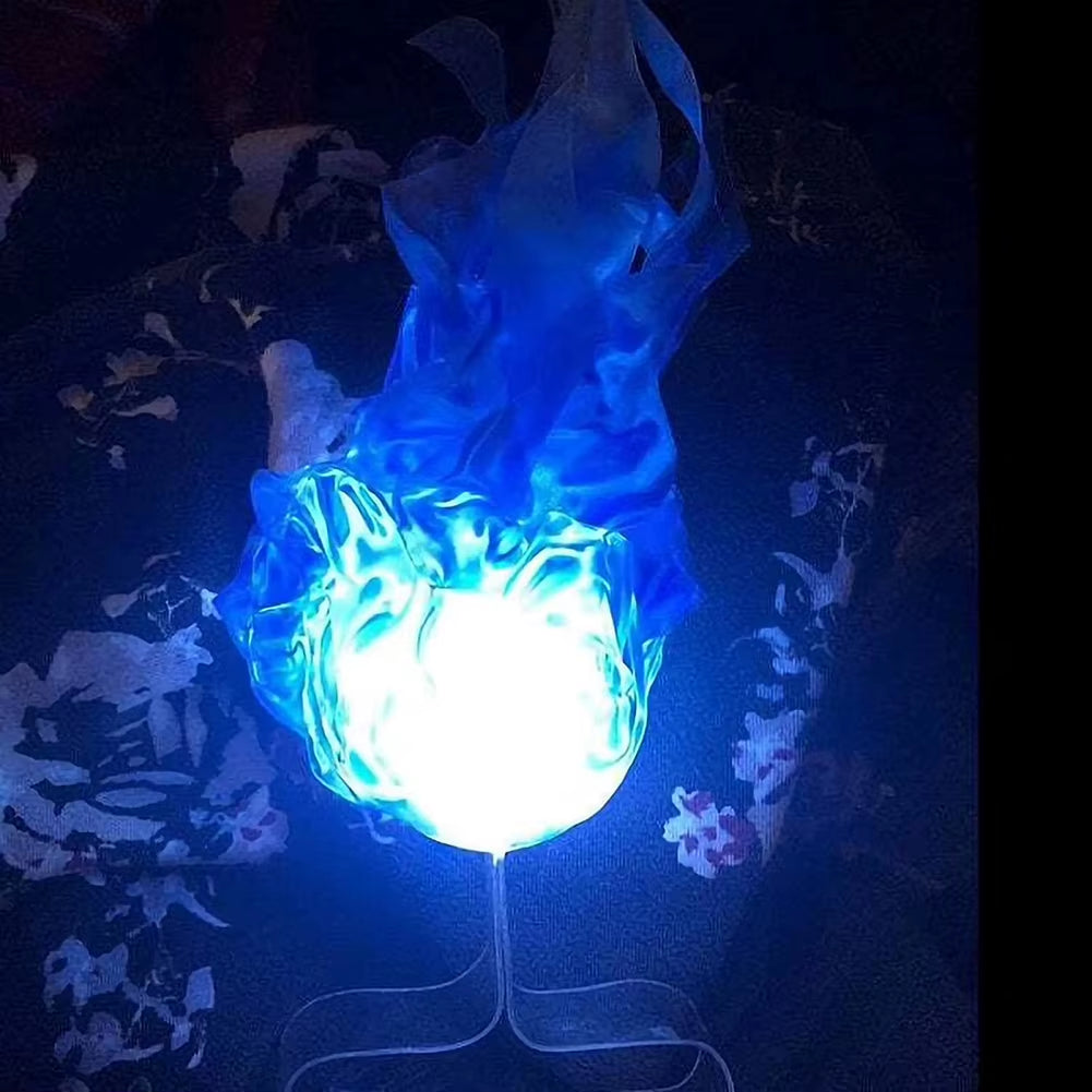 Illuminated Floating Fireball Prop for Halloween Decoration and Cosplay