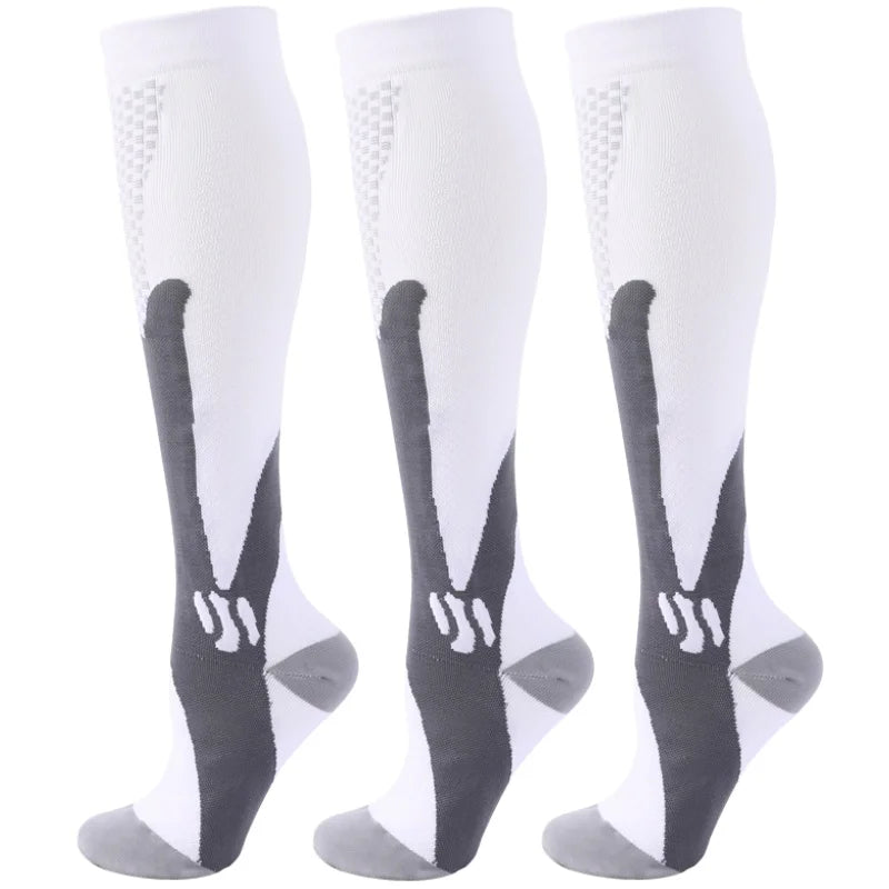 Men's Compression Socks for Athletic Performance - 30 mmHg Support for Varicose Veins, Available in Sets of 2, 3, or 4 Pairs