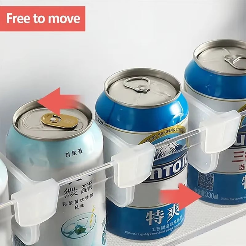 Premium Refrigerator Organizer with Customizable Dividers for Eggs, Bottles, and Various Kitchen Essentials