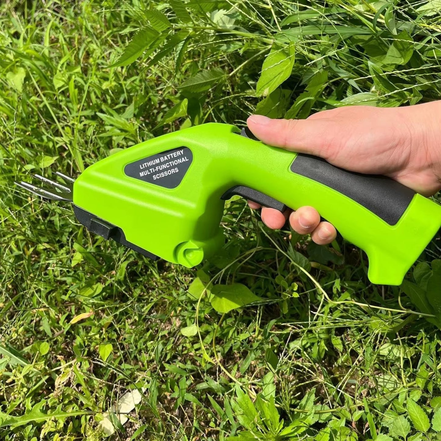 Cordless 2-in-1 Grass Shear and Electric Hedge Trimmer with Rechargeable 3.6V Battery System