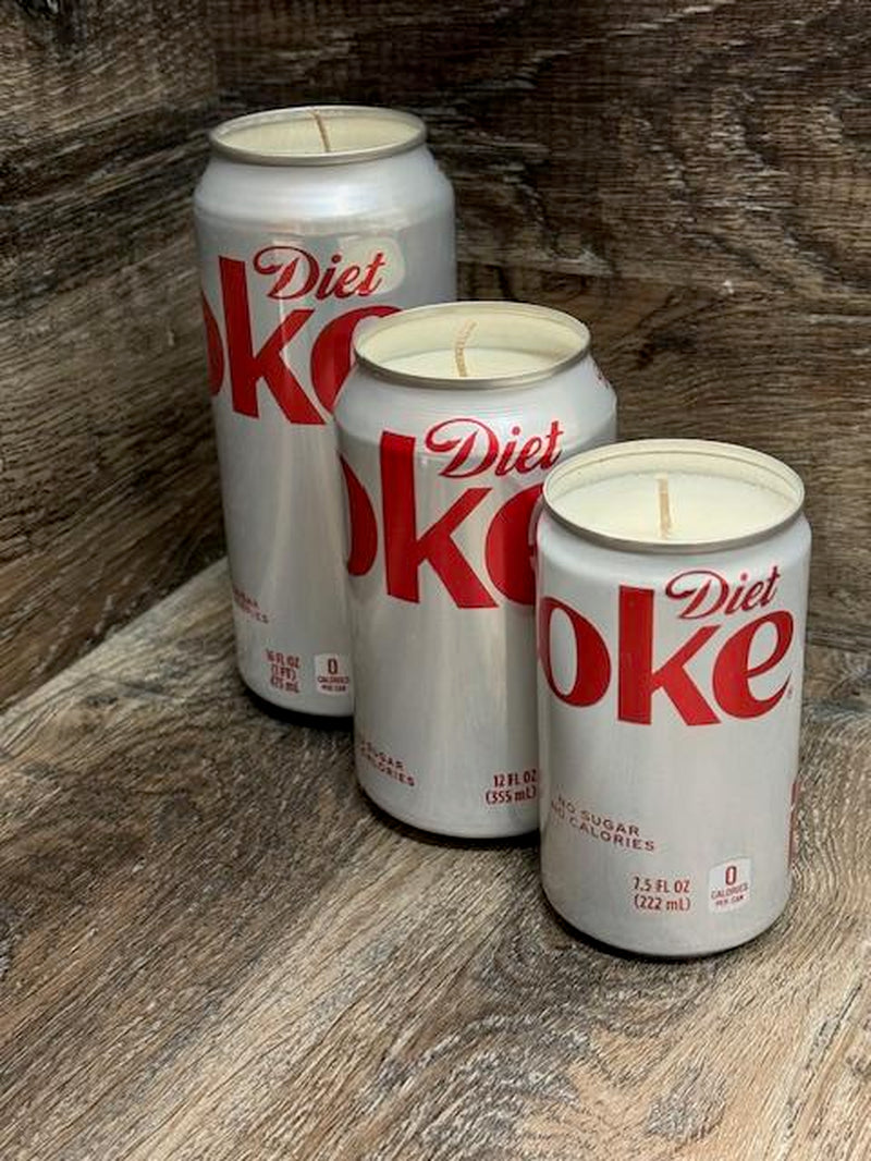 Vineyard Candle Co - Diet Coke Scented Soy Wax Candle - Available in 7.5Oz, 12Oz, and 16Oz - Elegant Gift and Home Decor Accent - Handcrafted Glass Container Freshener