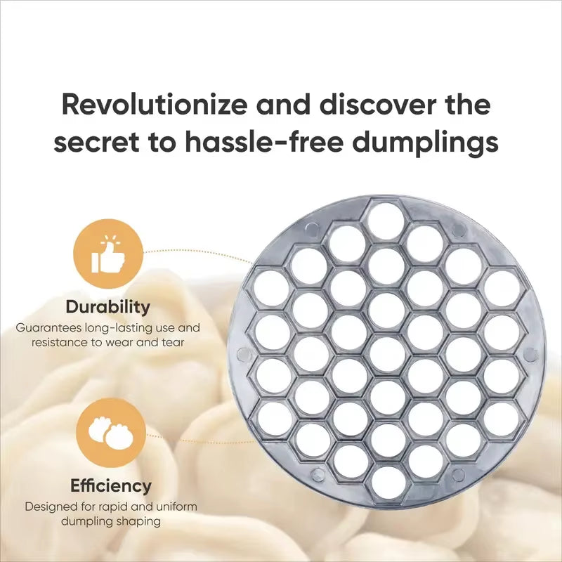 Aluminum Ravioli Maker with 37 Cavities - Professional Pastry Cutter for Meat Dumplings and Artisan Pasta