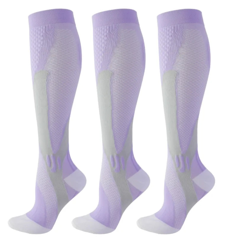 Men's Compression Socks for Athletic Performance - 30 mmHg Support for Varicose Veins, Available in Sets of 2, 3, or 4 Pairs