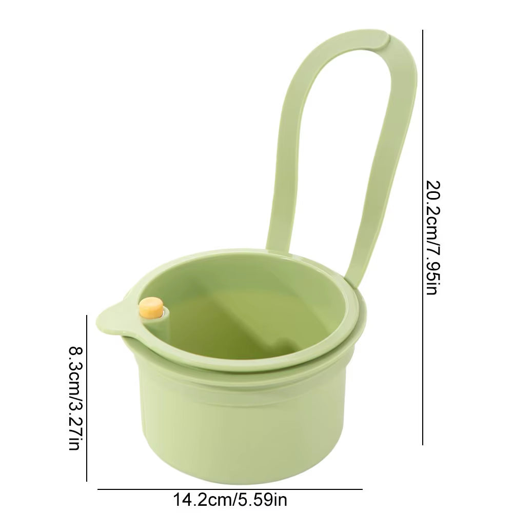 Multifunctional Detachable Sink Strainer Basket with Quick Drain Feature and Accessible Bottom Cover