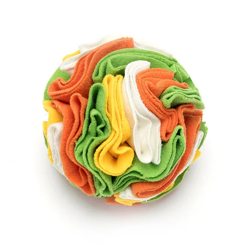 Interactive Dog Snuffle Ball Mat with Removable Pads - Sniffing Training Blanket and Puzzle Toy for Pets