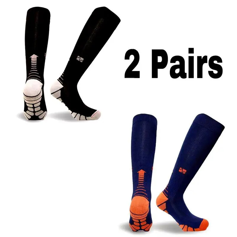 Men's Compression Socks for Athletic Performance - 30 mmHg Support for Varicose Veins, Available in Sets of 2, 3, or 4 Pairs