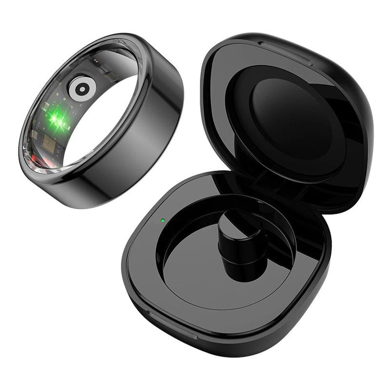 Multifunctional Waterproof Smart Ring with Charging Case - Lightweight Sports Accessory for Both Men and Women