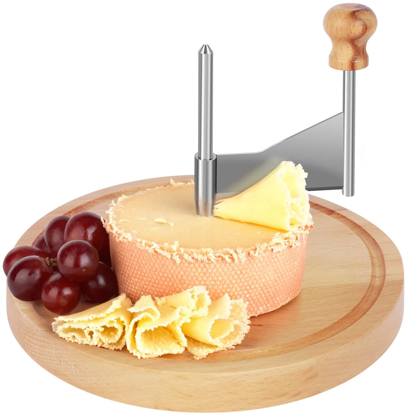 Stainless Steel Handheld Cheese Curler and Shaver - Versatile Grater for Cheese and Chocolate in the Kitchen