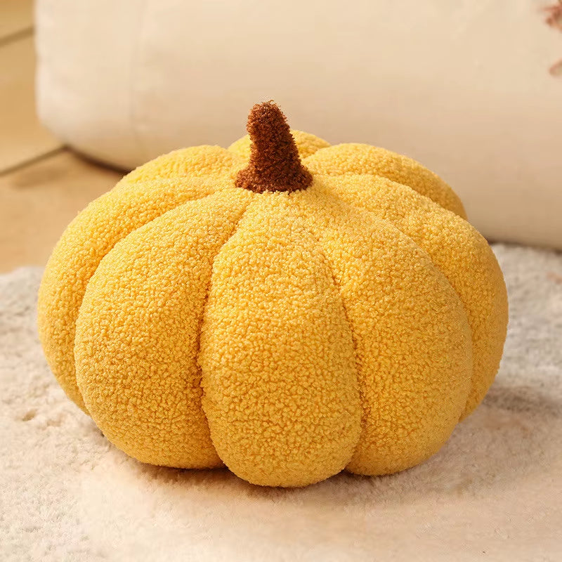 20CM Plush Pumpkin Toy - Soft Stuffed Cushion for Halloween Home Décor and Children's Gifts