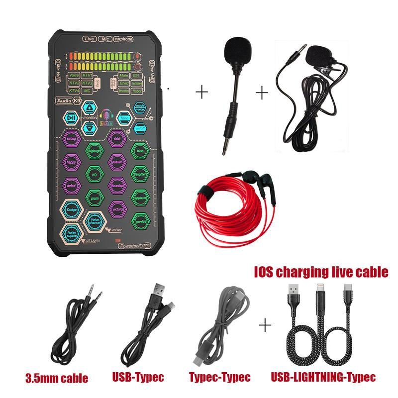 Hosabely SK9 Compact Handheld Audio Interface Set