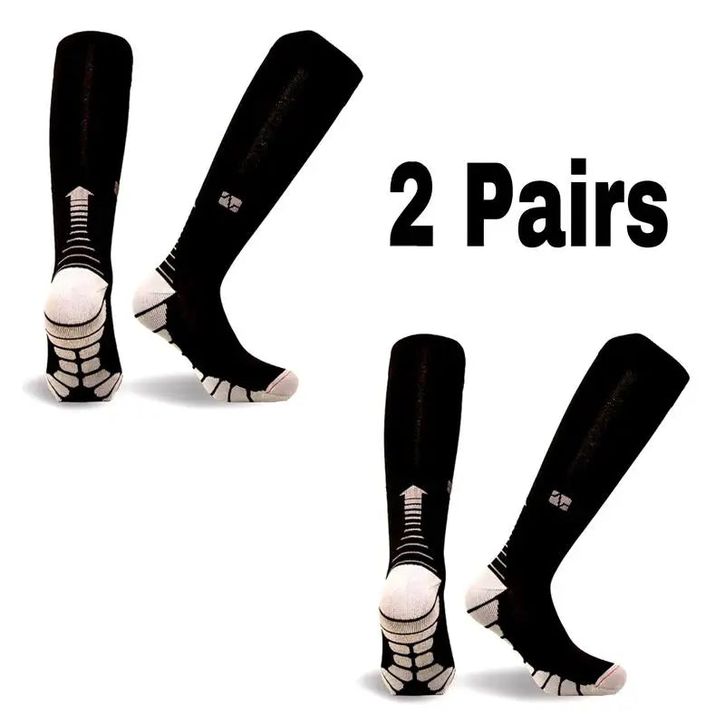 Men's Compression Socks for Athletic Performance - 30 mmHg Support for Varicose Veins, Available in Sets of 2, 3, or 4 Pairs