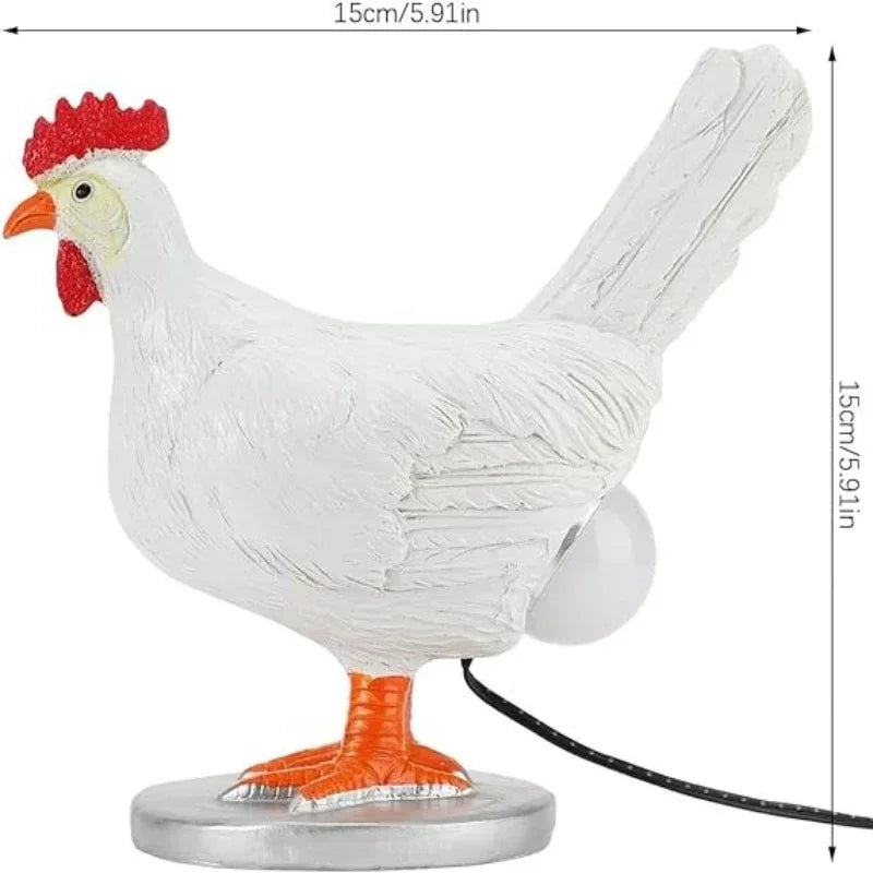Easter-Inspired Decorative Night Light - Realistic Chicken Lamp for Home Decor and Special Occasions