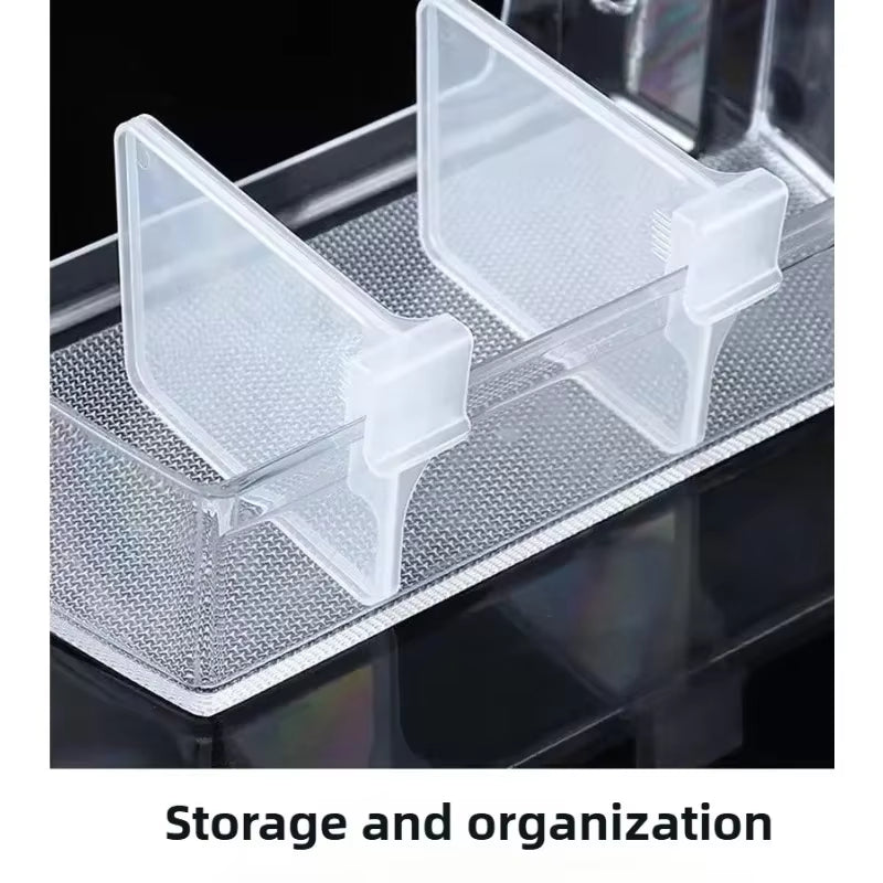 Premium Refrigerator Organizer with Customizable Dividers for Eggs, Bottles, and Various Kitchen Essentials