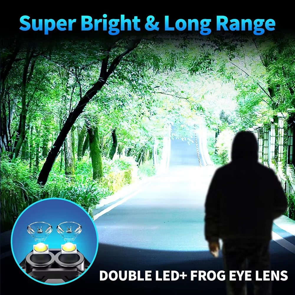 Rechargeable Mini LED Keychain Flashlight - 800 Lumens, USB-C, 8 Lighting Modes, Magnetic Design for Outdoor Activities and Emergencies