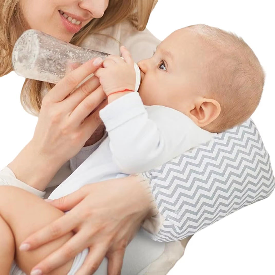 Cotton Nursing Pillow for Newborns - Soft Arm Support for Breastfeeding and Bottle Feeding - Essential Accessory for Maternal Care