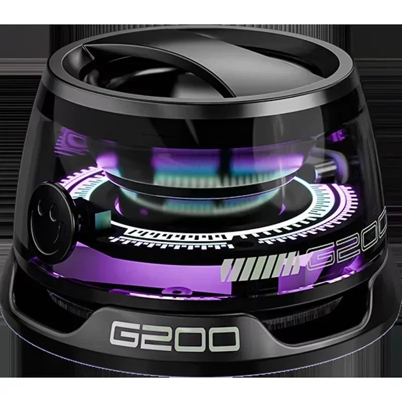 G200 Portable Bluetooth Speaker with RGB Lighting, Magnetic Design, Bluetooth 5.3 Connectivity, Compact Sound Box, 7-Hour Playback, and Integrated Phone Holder