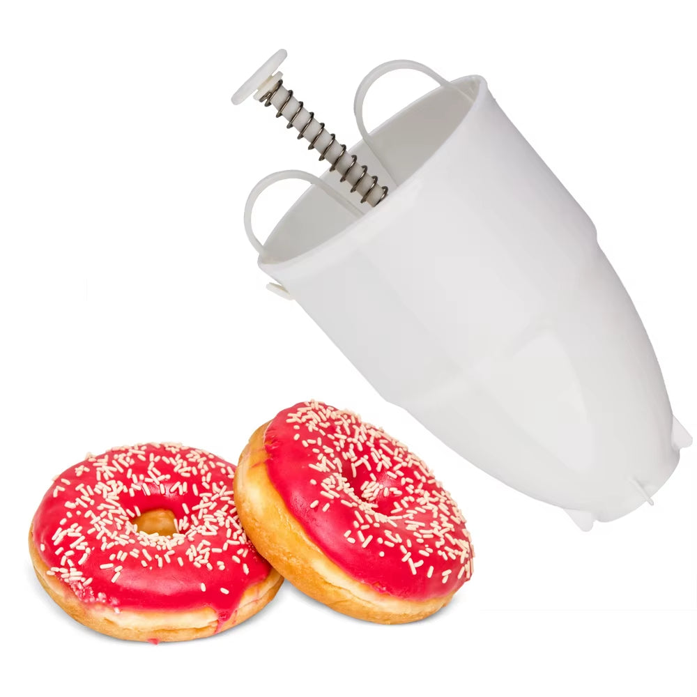 Portable Manual Deep Fry Donut Maker and Waffle Dispenser - Lightweight and User-Friendly Design