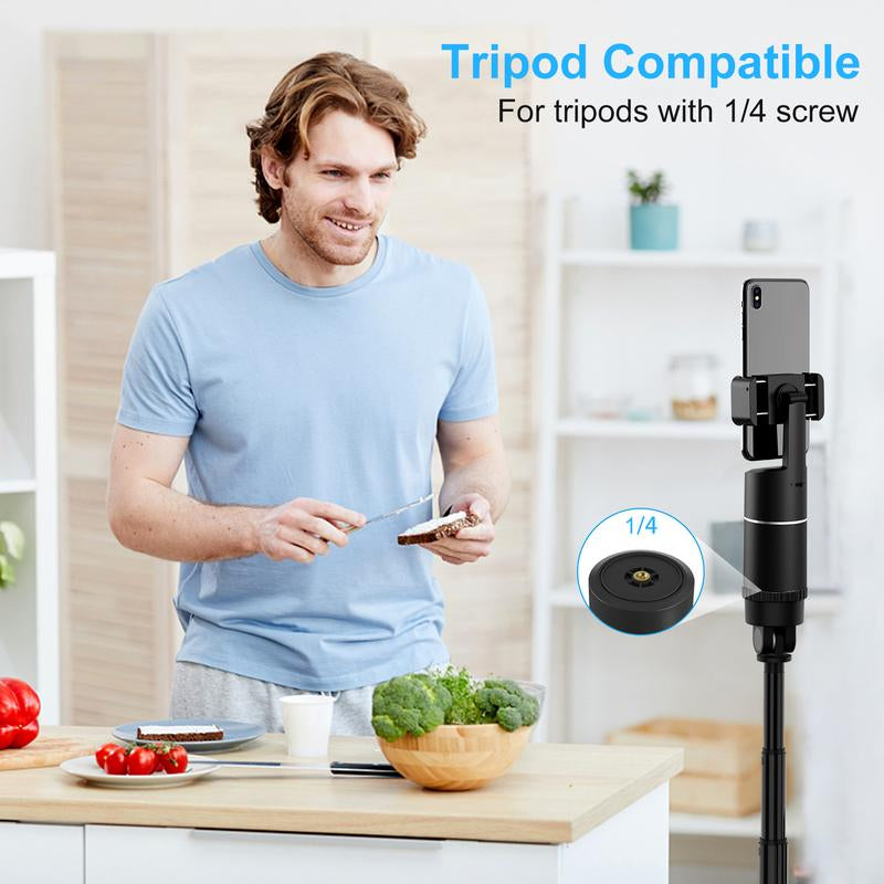 Auto Face Tracking Tripod with 360° Rotation - Ideal for Live Streaming and Vlogging, No App Required, Rechargeable Battery, Perfect Mother's Day Gift for Smartphone Users