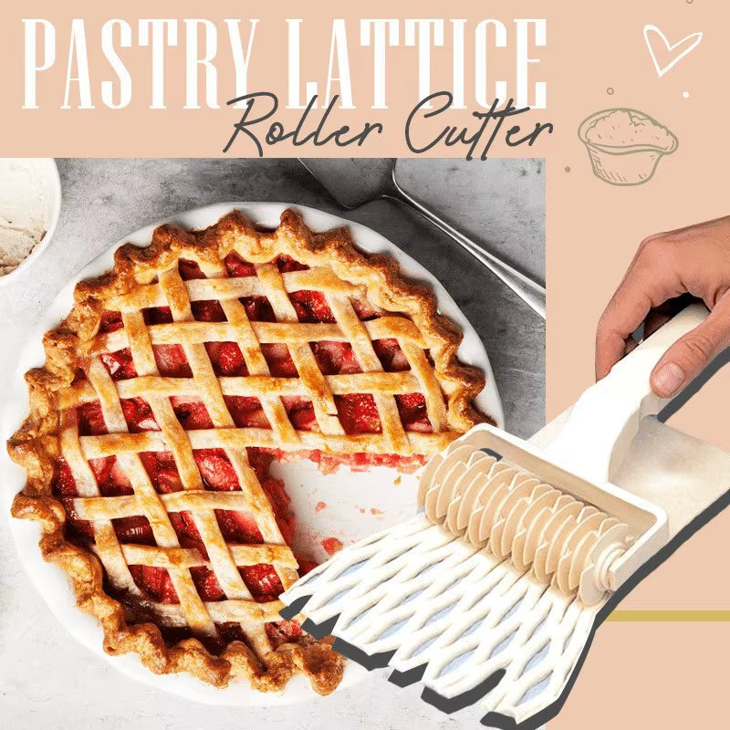 Premium Pie and Pizza Cutter Set with Three Size Options - Professional Pastry Bakeware, Embossing Dough Roller, and Lattice Cake Tools