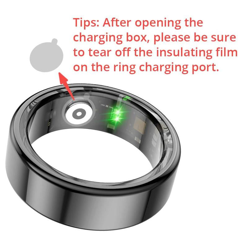 Multifunctional Waterproof Smart Ring with Charging Case - Lightweight Sports Accessory for Both Men and Women