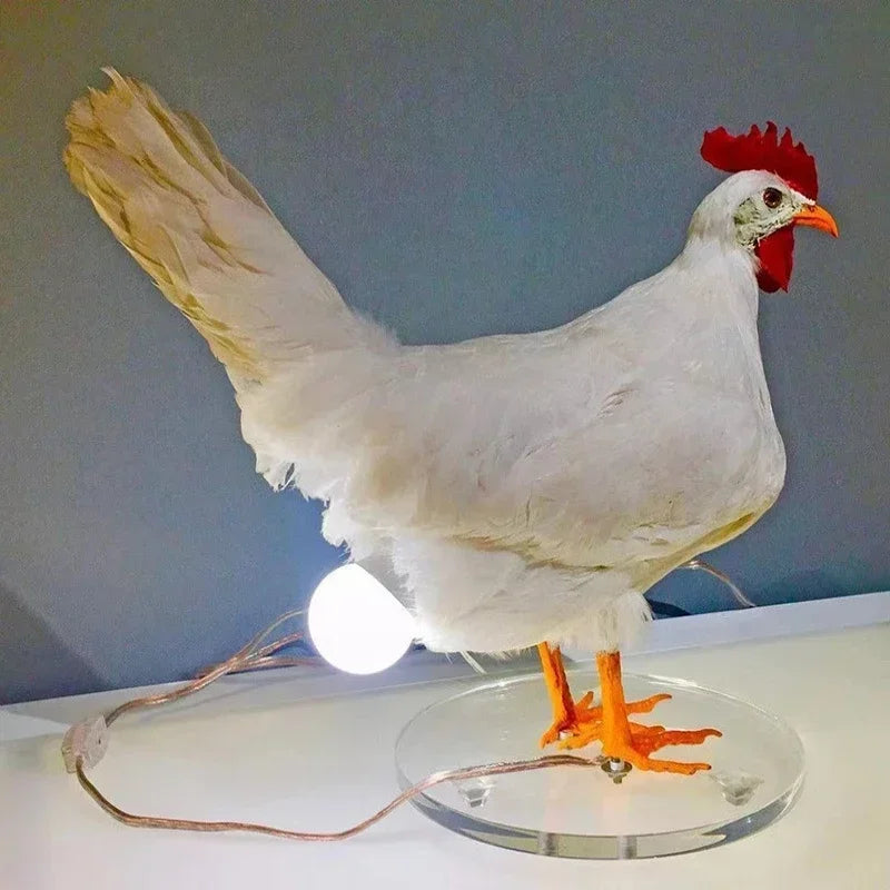 Easter-Inspired Decorative Night Light - Realistic Chicken Lamp for Home Decor and Special Occasions