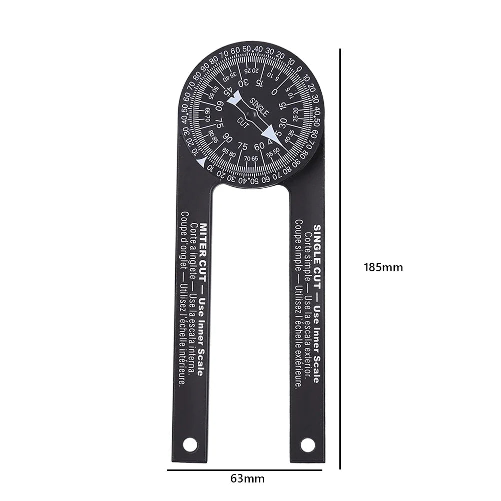 Precision Miter Saw Protractor and Angle Finder for Woodworking and Plumbing Applications