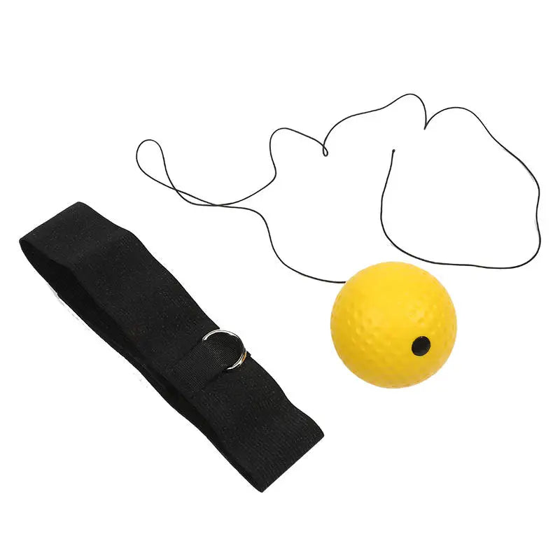 Portable Elastic Headband Red Light Reaction Ball for Enhanced Boxing Speed Training - Suitable for All Ages