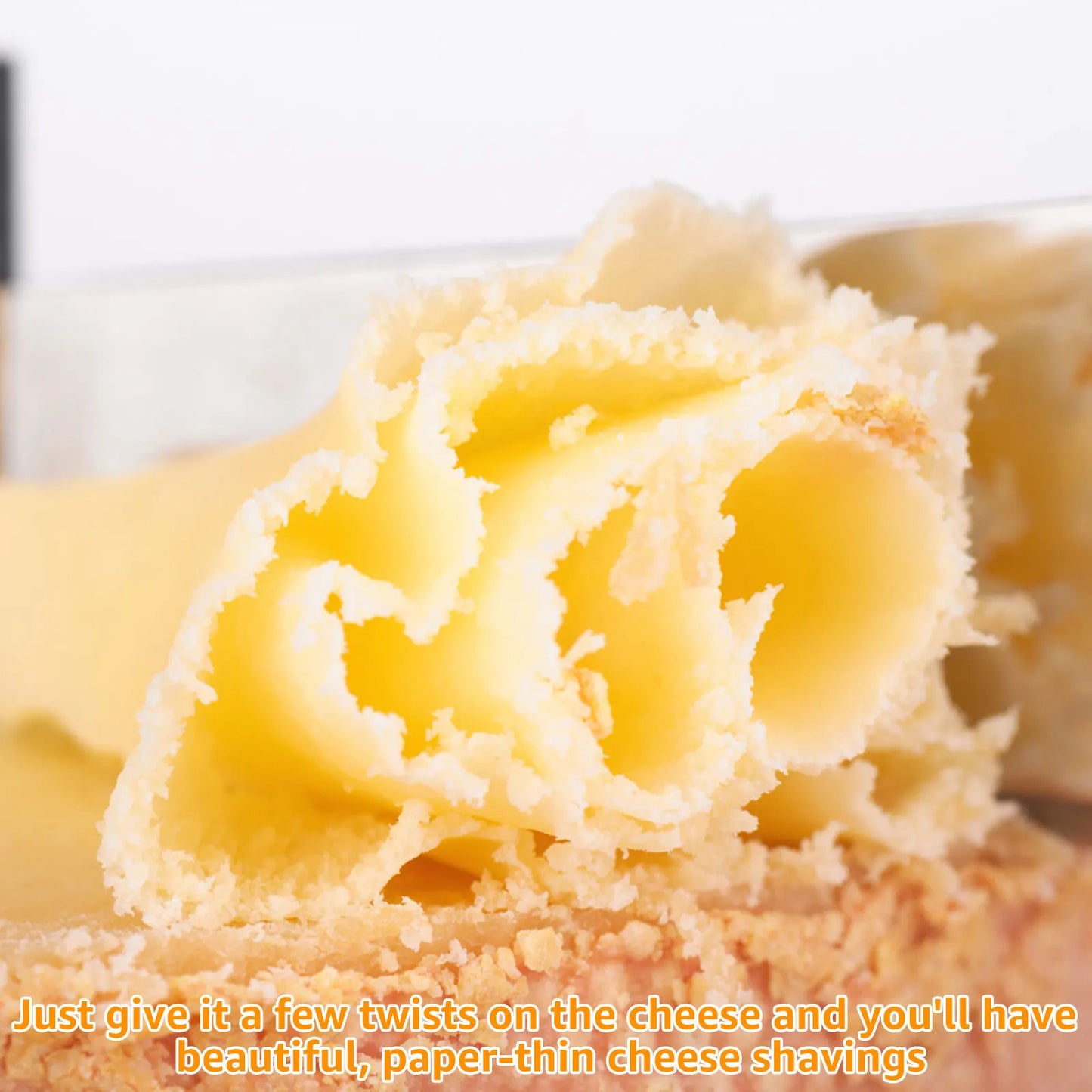Stainless Steel Handheld Cheese Curler and Shaver - Versatile Grater for Cheese and Chocolate in the Kitchen