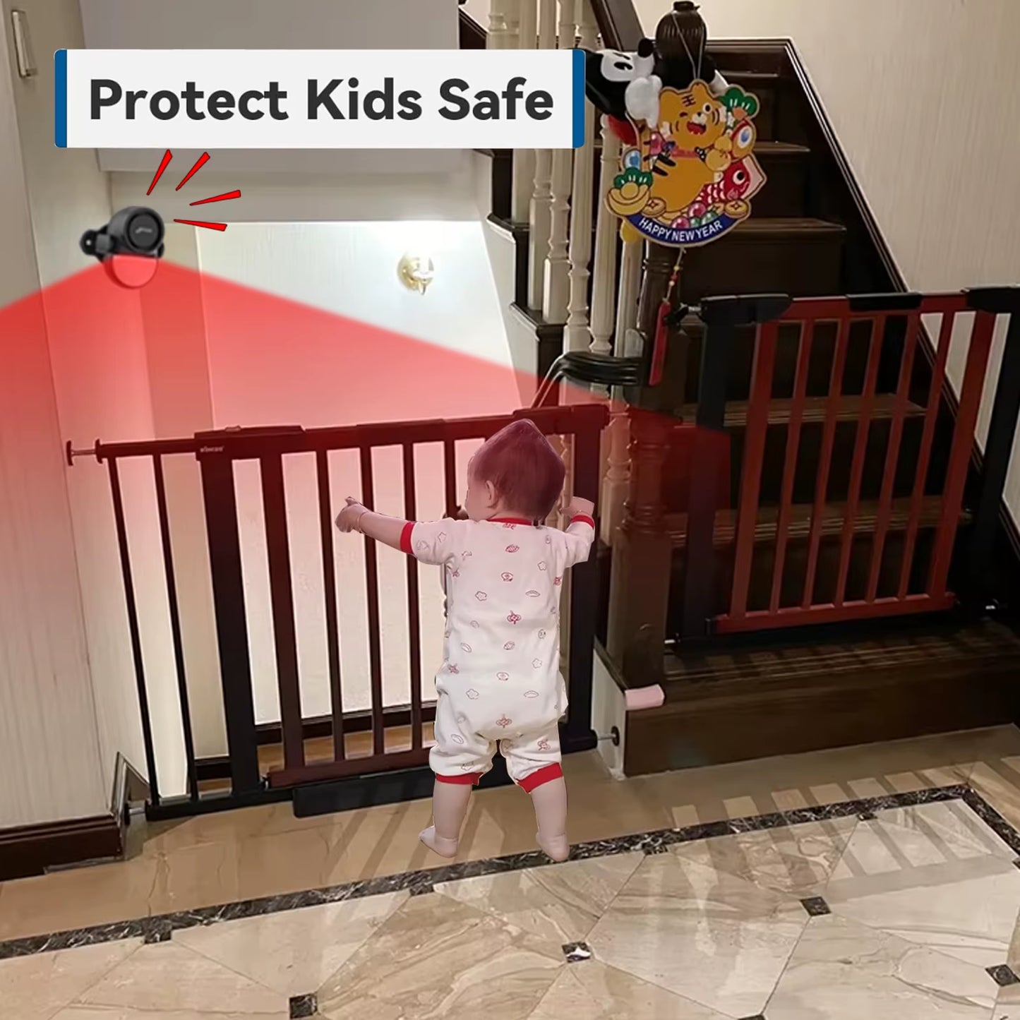Wireless 433MHz Infrared Motion Sensor Alarm with Remote Control for Enhanced Home Security - 125dB Burglar Detection System