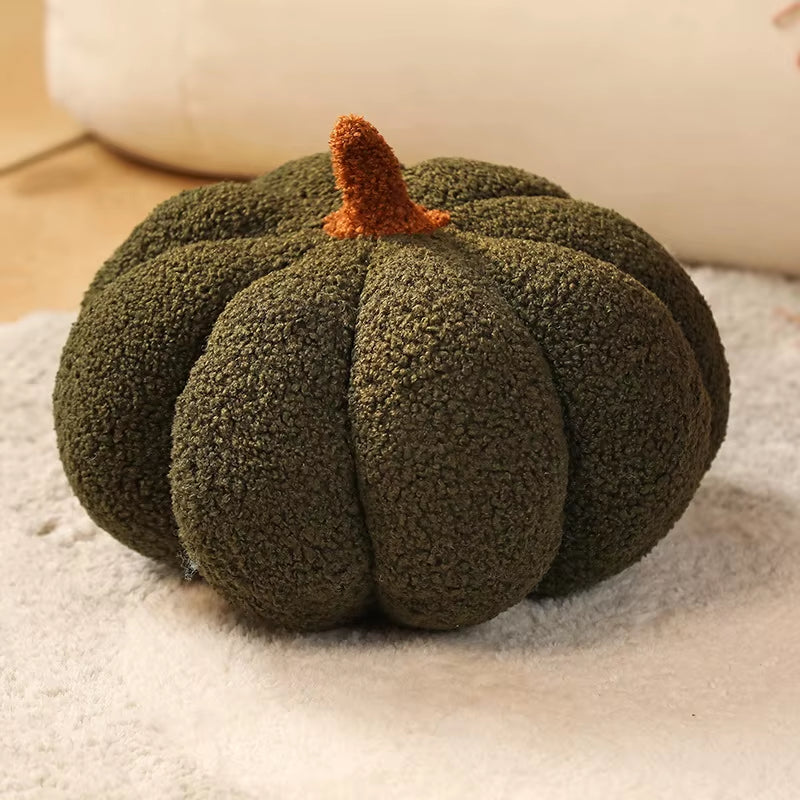 20CM Plush Pumpkin Toy - Soft Stuffed Cushion for Halloween Home Décor and Children's Gifts