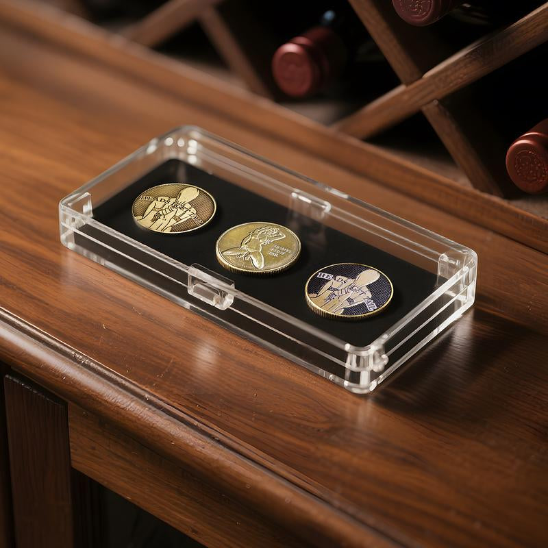 Set of 3 Heads and Tails Coins - Adult Humor Challenge Tokens - Unique Decision-Making Collectibles - Ideal Gift for Coin Enthusiasts