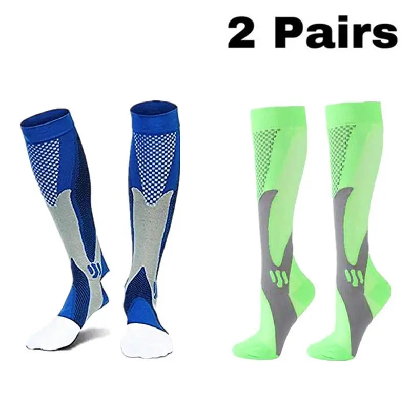 Men's Compression Socks for Athletic Performance - 30 mmHg Support for Varicose Veins, Available in Sets of 2, 3, or 4 Pairs