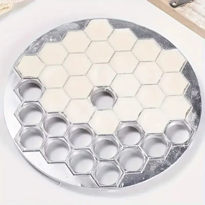 Aluminum Ravioli Maker with 37 Cavities - Professional Pastry Cutter for Meat Dumplings and Artisan Pasta