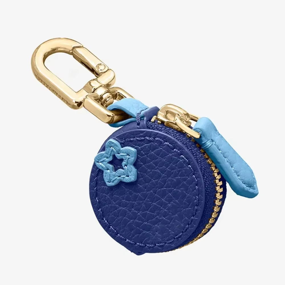 Mini Cherry-Shaped PU Leather Coin Purse - Adorable Strawberry Design Keychain and Earphone Storage Bag, Korean Style
