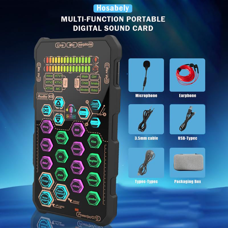 Hosabely SK9 Compact Handheld Audio Interface Set
