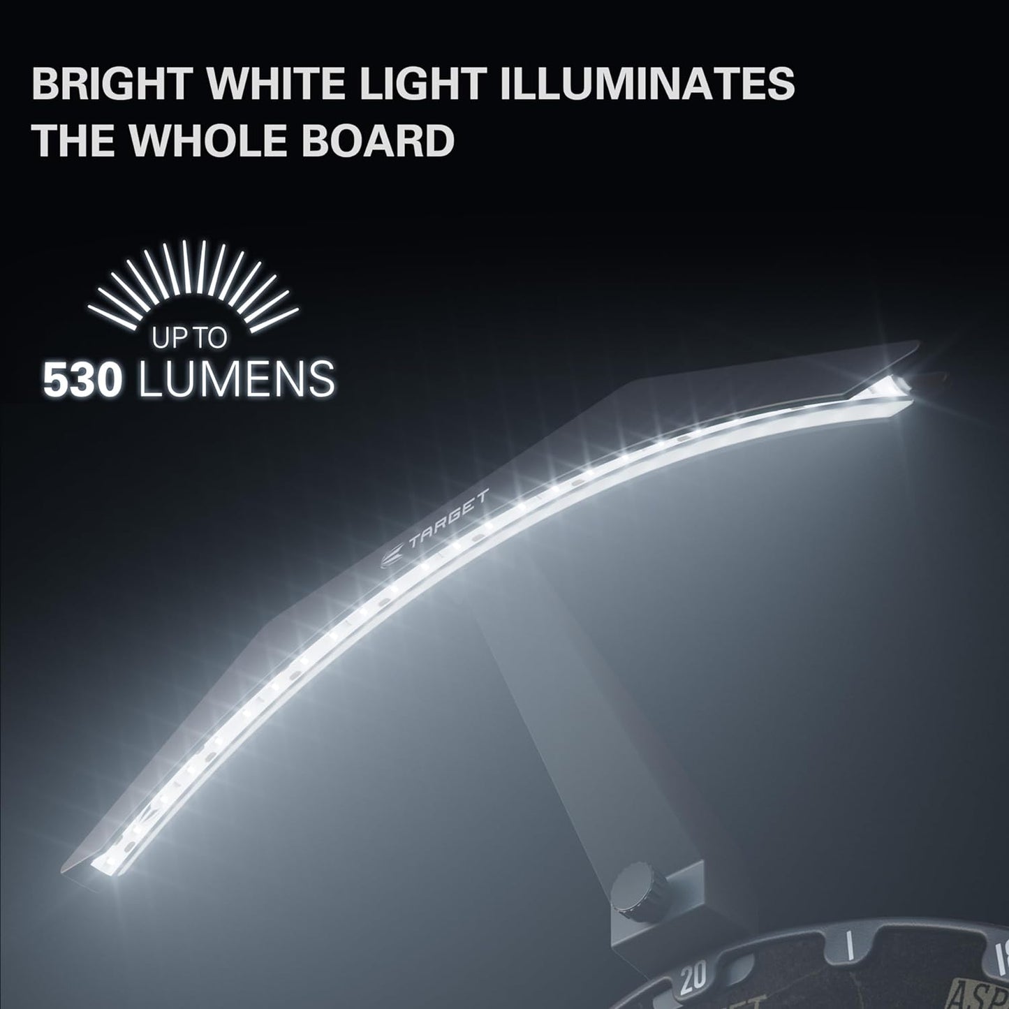 LED Dartboard Lighting System - Enhanced Illumination for Dart Boards | 3M Extended Cable | Universal Fit for All Dart Boards | Effortless Assembly | Premium Darts Accessories