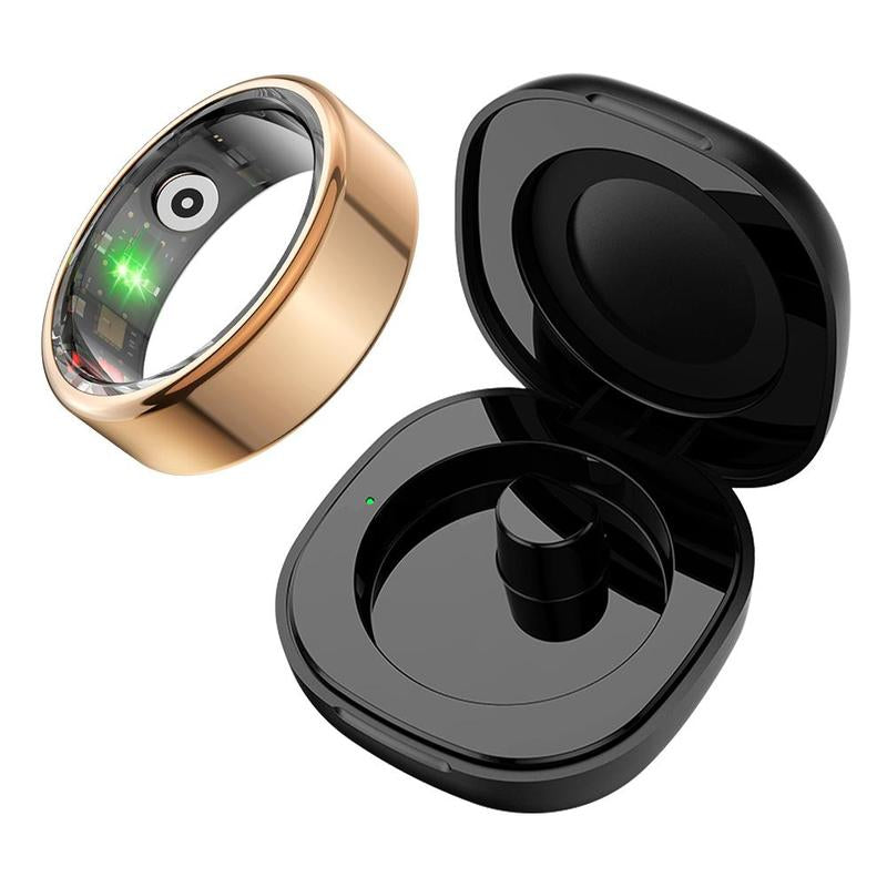 Multifunctional Waterproof Smart Ring with Charging Case - Lightweight Sports Accessory for Both Men and Women