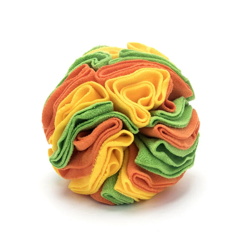 Interactive Dog Snuffle Ball Mat with Removable Pads - Sniffing Training Blanket and Puzzle Toy for Pets
