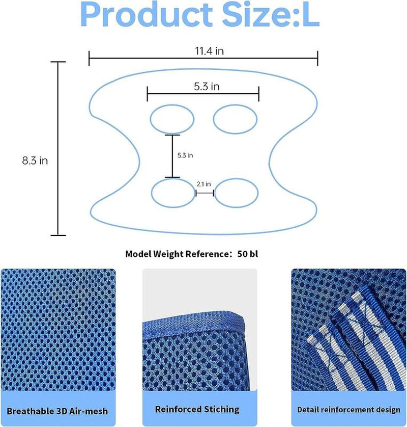 Pet Grooming Hammock for Nail Trimming and Bathing of Small to Medium Cats and Dogs