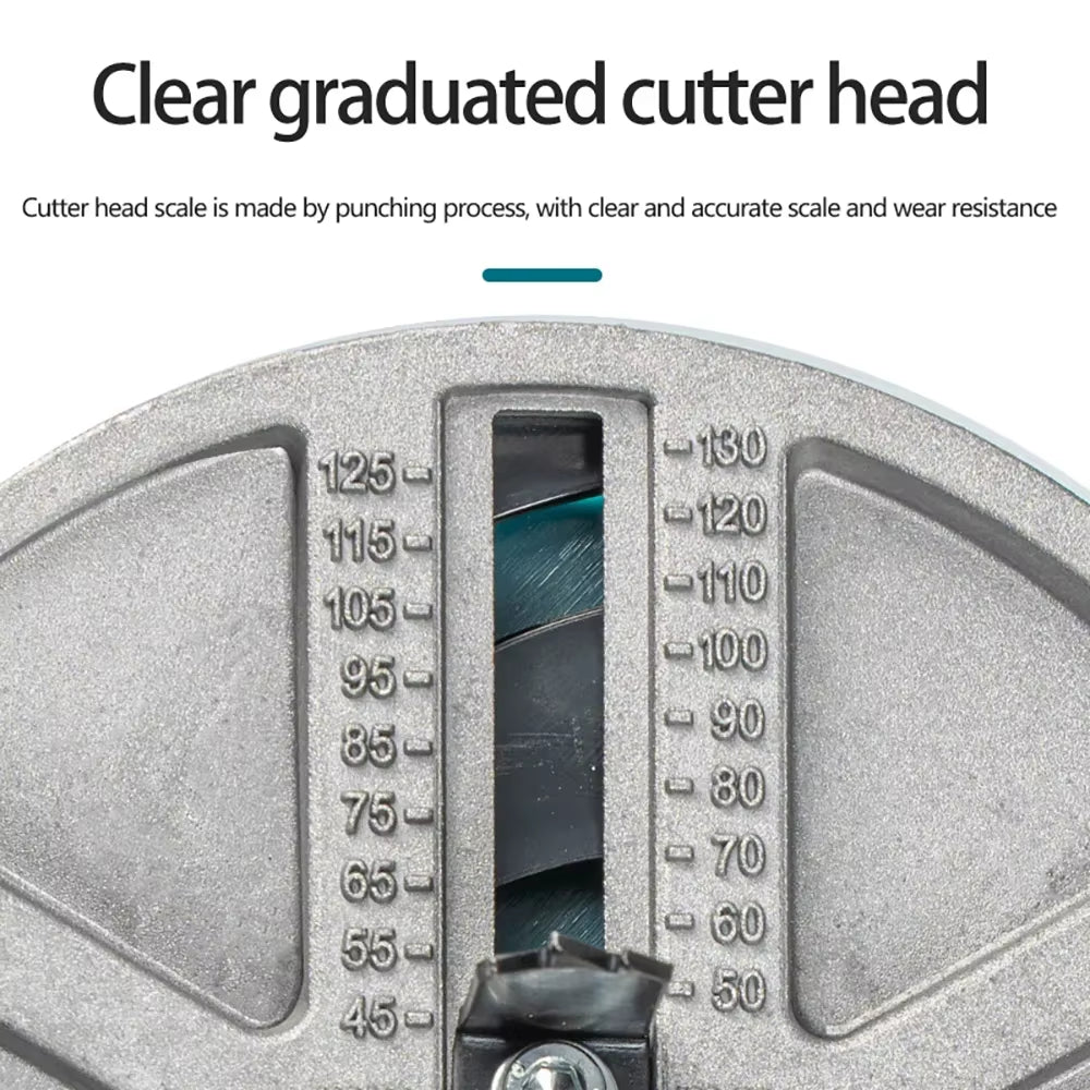 Adjustable Circular Saw Drill Bit Tool for Woodworking - Universal Aluminum Plate Hole Opener (45-130mm)