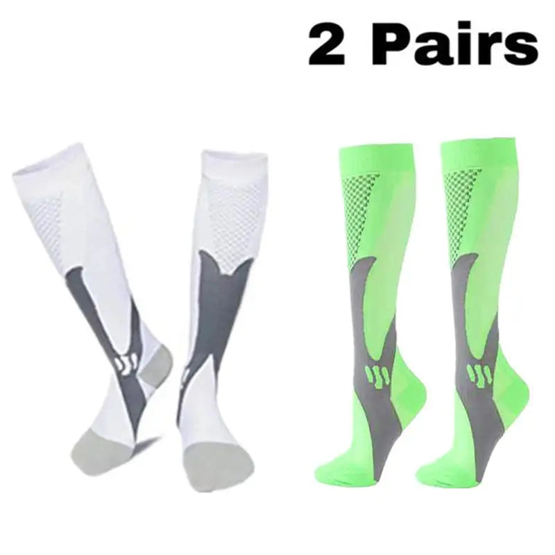 Men's Compression Socks for Athletic Performance - 30 mmHg Support for Varicose Veins, Available in Sets of 2, 3, or 4 Pairs