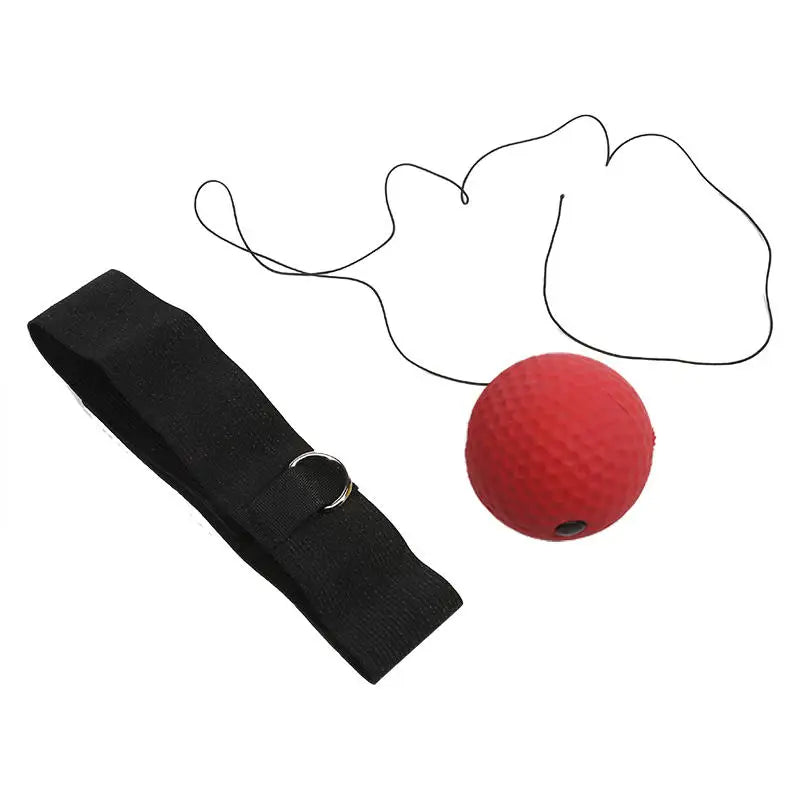 Portable Elastic Headband Red Light Reaction Ball for Enhanced Boxing Speed Training - Suitable for All Ages