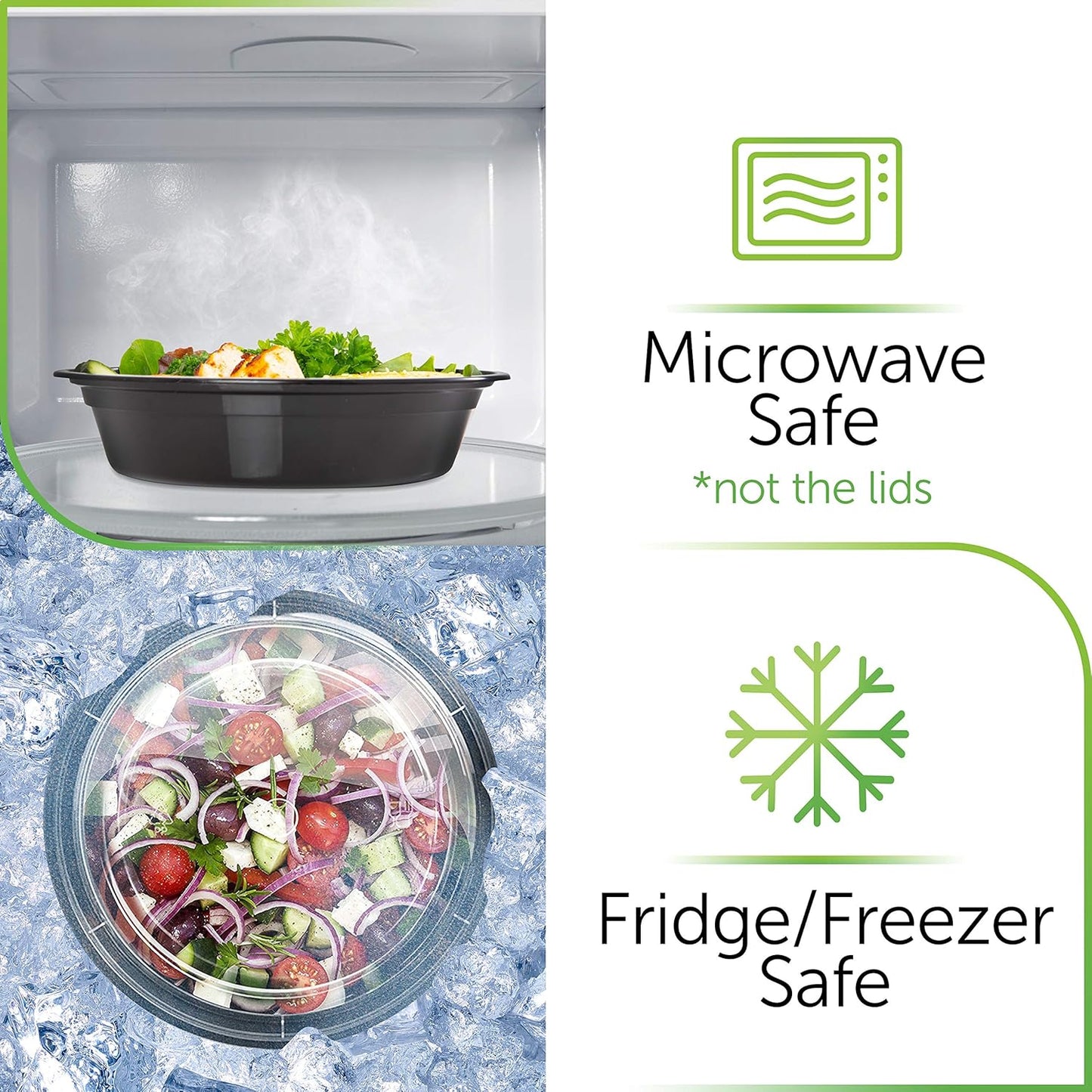30-Pack Reusable Meal Prep Containers with Lids - Durable Plastic Food Storage for Batch Cooking - Microwavable, Freezer, and Dishwasher Safe Takeaway Lunch Boxes